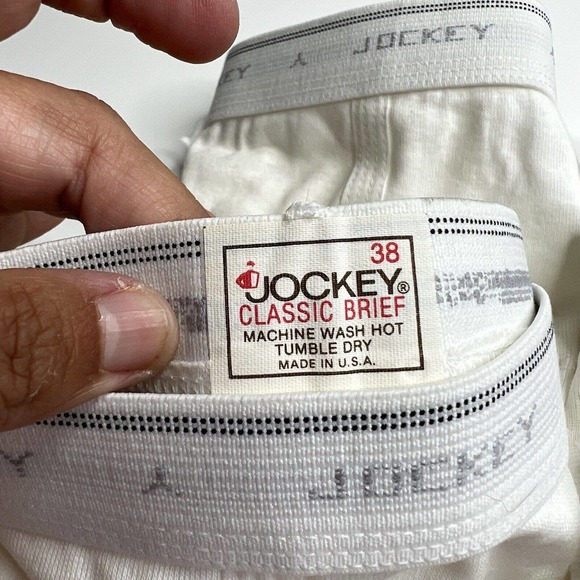 Jockey Classic Mens Briefs Underwear Y Front Fly Sz 38 Lot 5 USA Whitey Tighty - Picture 3 of 6